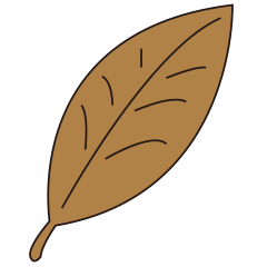 [LINEスタンプ] 枯れ葉と葉っぱ