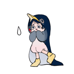 [LINEスタンプ] ペンギンぽい子