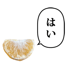 [LINEスタンプ] 夏みかん一切れ と ふきだし