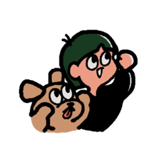 [LINEスタンプ] いぬとにんげん