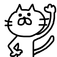 [LINEスタンプ] ゆる〜い落書きねこちゃん