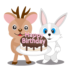 [LINEスタンプ] バニーとフォーン