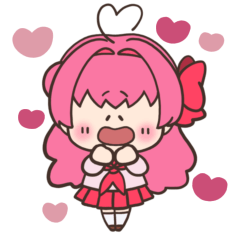 [LINEスタンプ] ちびセーラー服のりぼんちゃん