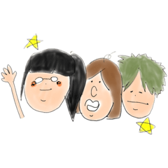 [LINEスタンプ] 私達仲良し3人組