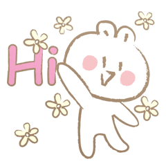 [LINEスタンプ] いとしい まっしろな ともだち