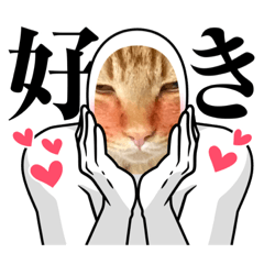 [LINEスタンプ] 猫白人間