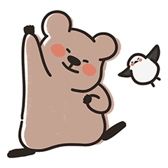 [LINEスタンプ] 世界で一番幸せな動物クッカ