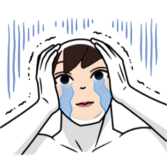 [LINEスタンプ] 白い男の子スタンプ