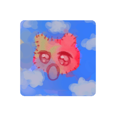 [LINEスタンプ] フワフワにじくま生活