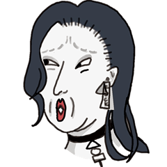 [LINEスタンプ] 狂った女