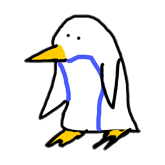 [LINEスタンプ] オリジナルペンギン図鑑(1種類のみ)