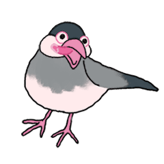 [LINEスタンプ] 文鳥 CRAZY MONSTER STYLE