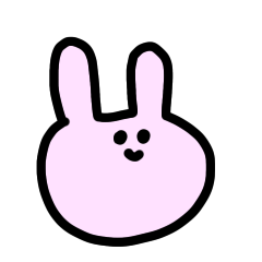 [LINEスタンプ] しんぷるうさぎちゃん