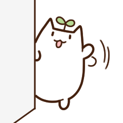 [LINEスタンプ] 有葉猫スタンプ（日常）