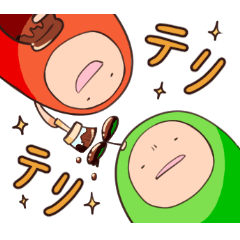 [LINEスタンプ] たらことまめとゴマちゃん