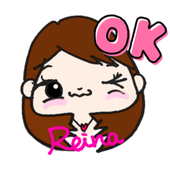 [LINEスタンプ] Reina♡レーナちゃんスタンプ