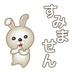 [LINEスタンプ] うさぎちゃん日常よく使う言葉No34