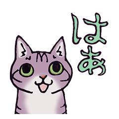 [LINEスタンプ] はぁって言う猫