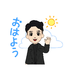 [LINEスタンプ] シンプルな服が好きな人のスタンプ3