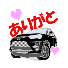 [LINEスタンプ] ブラックSUV自動車日常用スタンプ