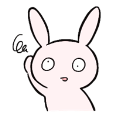 [LINEスタンプ] おとなになりきれないうさぎ