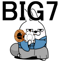 [LINEスタンプ] BIG 擦れうさぎ7