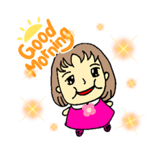 [LINEスタンプ] 幸せいっぱい福子さん（さちこさん）