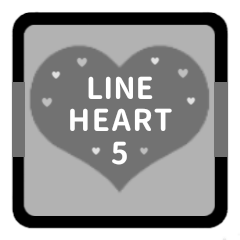 [LINEスタンプ] LINE HEART 5【敬語編】[▶]グレー