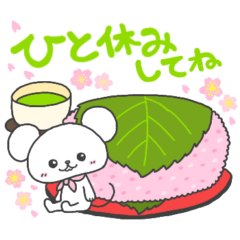 [LINEスタンプ] かわいいねずみ♪桜満開の春の日々とご挨拶