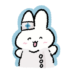 [LINEスタンプ] すぐ買わすうさナース