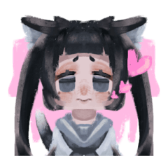 [LINEスタンプ] 青い猫です