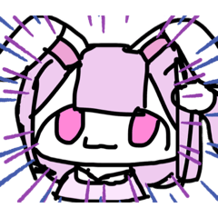 [LINEスタンプ] うさっちなのだ！