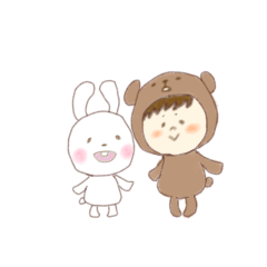 [LINEスタンプ] ほっこり動物と、どうぶつかむりたち