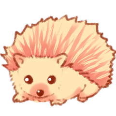 [LINEスタンプ] ちょっと古風なハリネズミさん