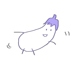 [LINEスタンプ] 新鮮ななす