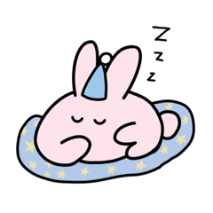 [LINEスタンプ] お手てうさぎ