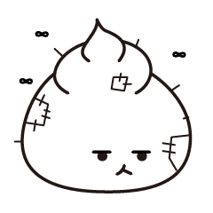 [LINEスタンプ] 白いうんち DD