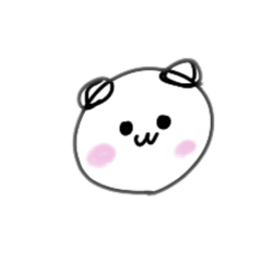 [LINEスタンプ] かわいいくま？パンダ？の日常スタンプ