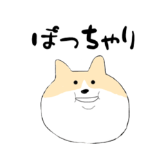 [LINEスタンプ] ぽっちゃり コーギー