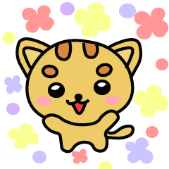 [LINEスタンプ] ほっこり にゃんきち