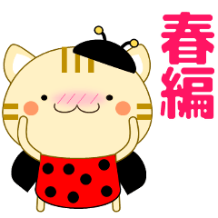 [LINEスタンプ] 使いやすく見やすい コトラ猫（敬語) 春編