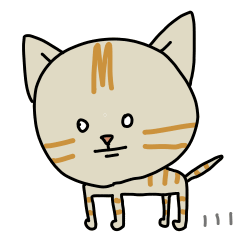 [LINEスタンプ] キジトラ猫イクラのあいさつ