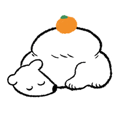 [LINEスタンプ] 鏡もち(くま)