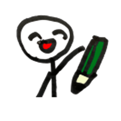 [LINEスタンプ] 小学生作棒人間スタンプ
