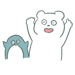 [LINEスタンプ] シロクマと時々ペンギンのスタンプ【敬語】