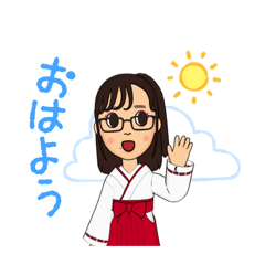 [LINEスタンプ] 赤巫女