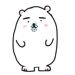 [LINEスタンプ] しろくまおやじ