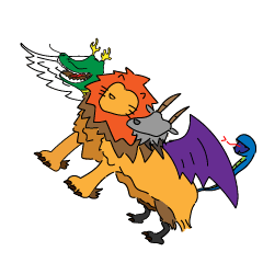 [LINEスタンプ] キマイラ
