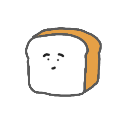 [LINEスタンプ] ただの食パン。