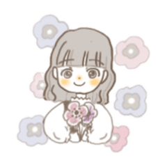 [LINEスタンプ] 淡色女子の日常